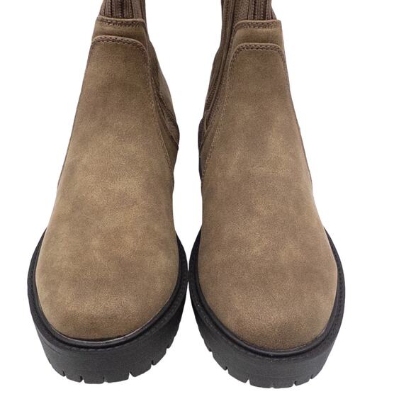 Dolce Vita Platform Lug Sole Chunky Knit Sock Boots Women's Size 6 8 9 10 Brown - Picture 4 of 6